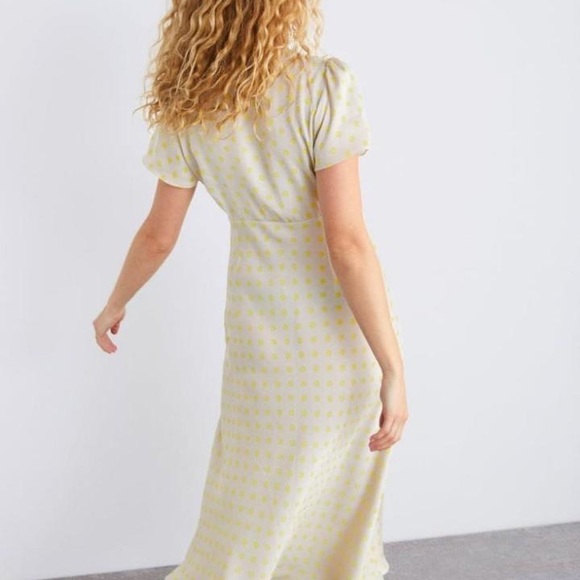 NWT ZARA Polka Dot Satin Dress - Picture 4 of 12